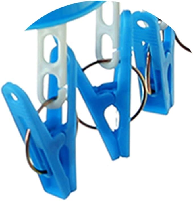 Foldable 32 Clips Laundry Hanger Clothes Drip Drying Rack Clothesline Hanging Rack