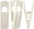Hanger Clips Perfect for Velvet Hangers (Beige, 80 PCS), Strong Plastic Clips Pant Skirt Hanger Sock Clips for Beige Flocking Felt Hangers