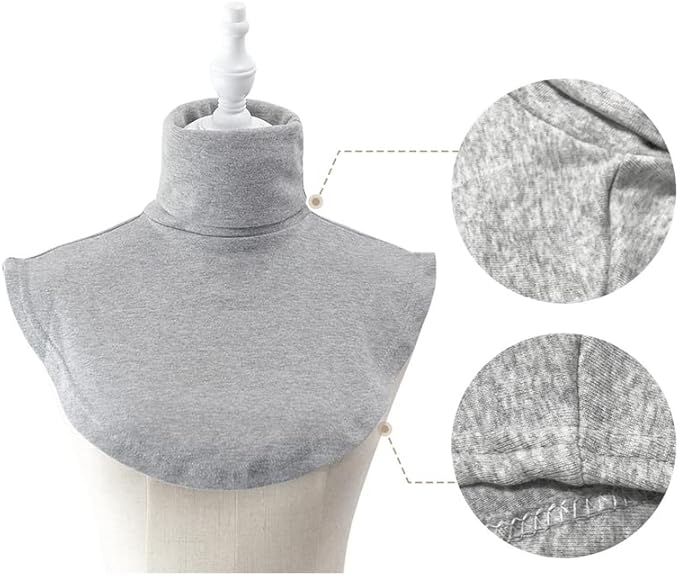 Joyci Fashion Turtleneck False Collar Winter Unisex Cotton Simple Dickey Collar