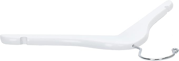 Quality 12 Inch White Kids Wooden Hangers - Children Hangers with Multifunctional Notches & 360 Degree Swivel Chrome Hook - Kid Coat Hangers for Clothes Size 8 and Smaller (White, 20)