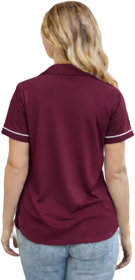 USBD Post Mastectomy Shirt with Drain Pockets Lapel Collar Post Op Button Down Recovery Tops