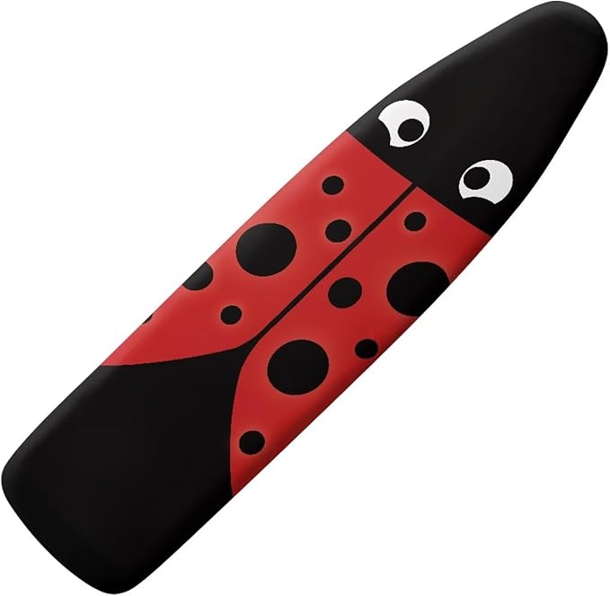 SEANATIVE Ladybug Ironing Board Cover Standart Size 15 X 54 inches, Tabletop Ironing Board Cover Replacement Cover, Adjustable Elastic Edge Fit