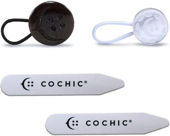Shirt Collar and Pant Waist Extenders/Expanders + Collar Stays Travel Set