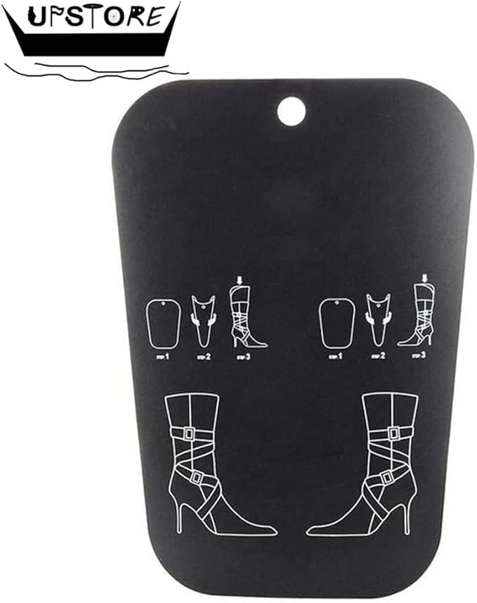 2Pairs Black Plastic Thicken Long Automatic Stand Support Shaper Shoe Trees Tall Short Boot Shaper Inserts Pads Knee High Shoes Thigh Boot Holder Hanger for Women Lady Most Shoes(10inch/27cm)