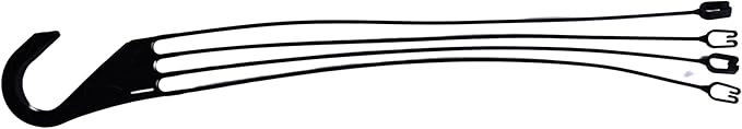 Replacement 4 Strand Plastic Hangers for 12" Hanging Baskets - Set of 5 (Black)