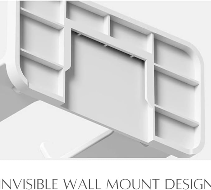 Premium Space-Saving Hair Dryer Holder – Wall-Mounted, Bathroom Organizer, Suitable for Hair Dryer and Other Bathroom Appliances – White