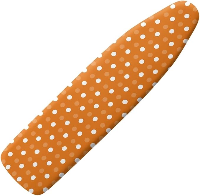 SEANATIVE Orange Polka Dot Ironing Board Cover Dust Proof and Stain Proof Ironing Board Protective Cover with Elastic Edges, 54x15 Inch
