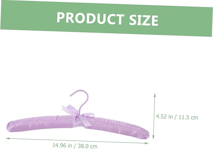 6pcs Padded Hangers Non- Satin Clothes Hangers for Sweaters and Space-Saving Design for Home Organization