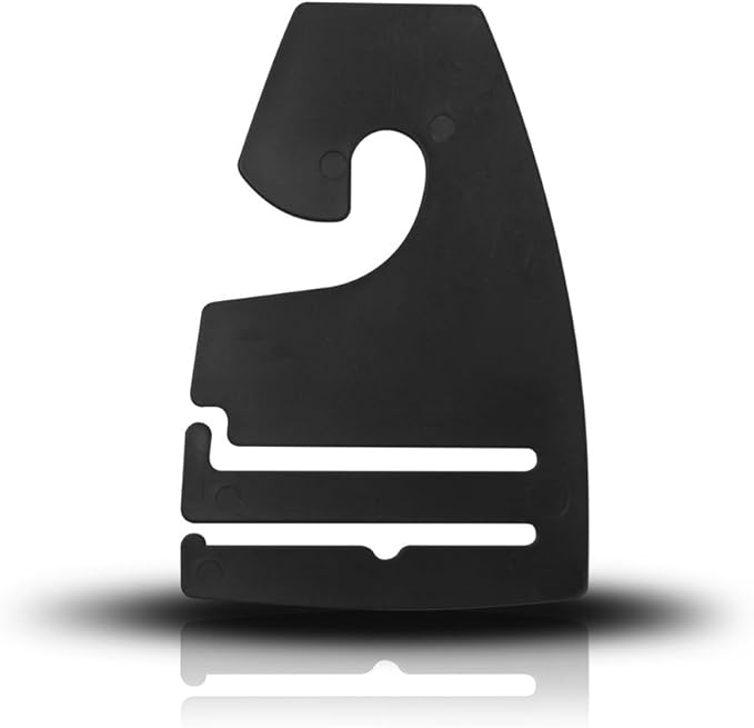 Black Plastic Necktie Hanger Hooks - Various Quantities Available (25)