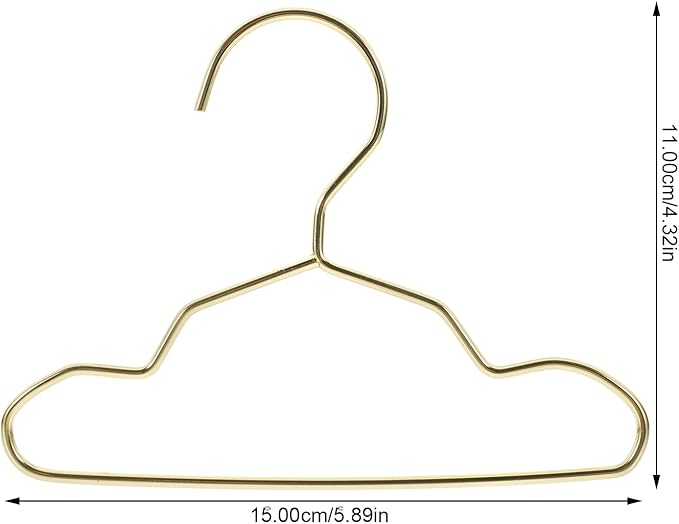 Pet Clothes Hangers Mini Metal Dog Hangers Small Cat Clothes Rack for Closet Nursery Baby Kids Storage Organizer
