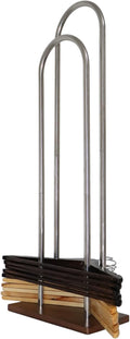 Hanger Stacker, Wood & Stainless Steel Hanger Storage Rack, Large (32.7" H), Closet & Laundry Room Organizer