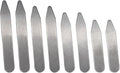 GSHLLO 8 Pcs 4 Sizes Metallic Collar Stays Metal Collar Inserts Formal Shirt Collar Stiffeners Supports Stainless Steel Collar Stays for Men
