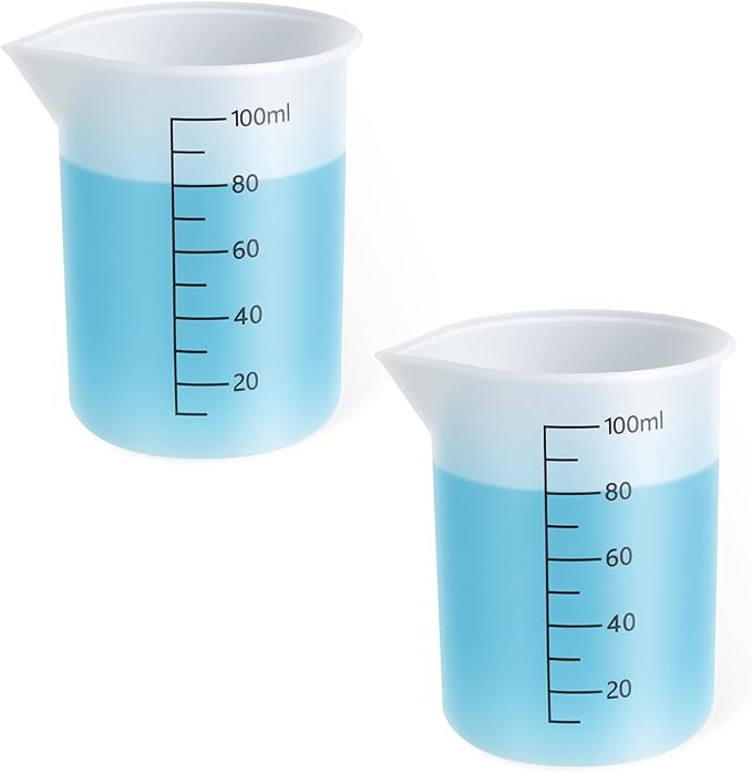 2pcs Silicone Laundry Detergent Cup Measuring Cup Double-Sided Scale Silicone Dispenser Laundry Measuring Cups Reusable for Liquid Flexible Washable Liquid Detergent Cups for Home Dormitory Hotel
