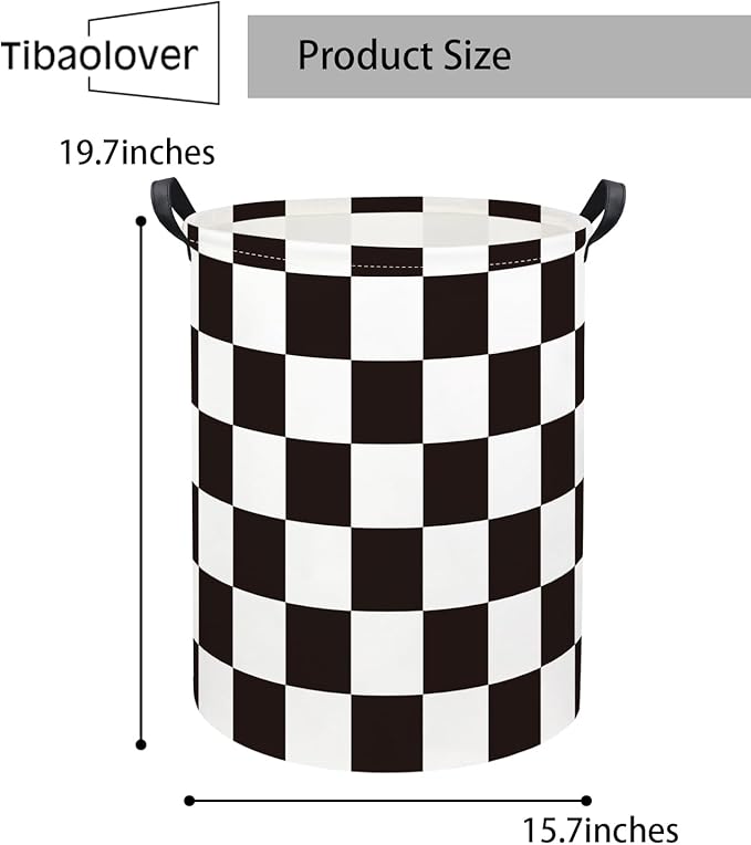 Baby Laundry Basket Kids Hamper Toy Storage Bin for Boys Room Decor Baby Nursery Hamper Gift Baskets for Bedroom Bathroom(Race Flag)