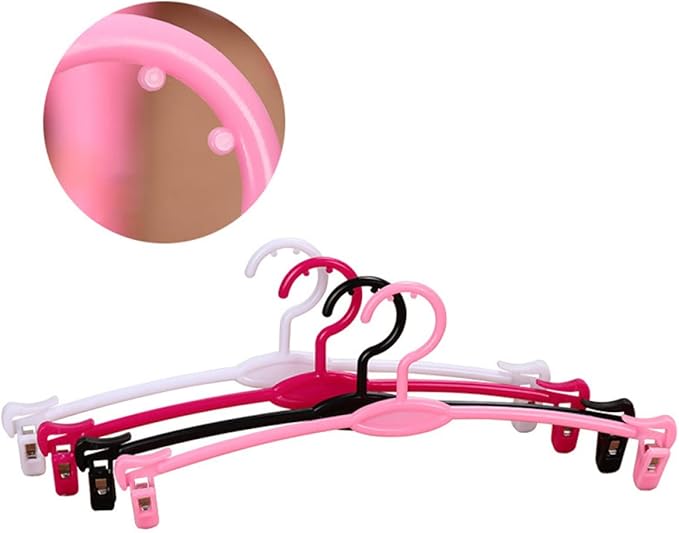Homoyoyo 15pcs Shop Bra Home Rosy Trousers Skirt Clothes Laundry Clips Hangers Simplicity Coat Underwear Support Panties Dresses Drying for Rack Practical Pants with Holder Plastic