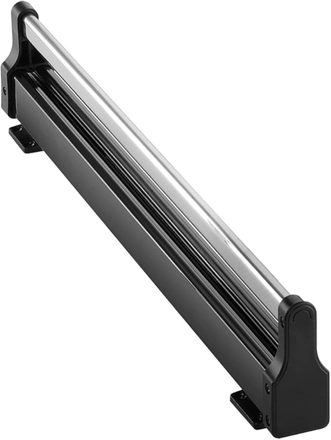 Pull-Out Closet Rod, Clothes Hanger Rail for Wardrobe, Organizer Rack (Black, 70cm/27.56in)