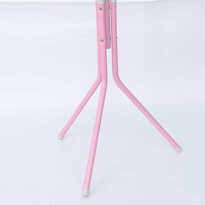 Cabilock Pink Metal Coat Rack Stand with 12 Hooks, Space-Saving Iron Hat and Clothes Hanger for Home, Bedroom, Office, and Hotel