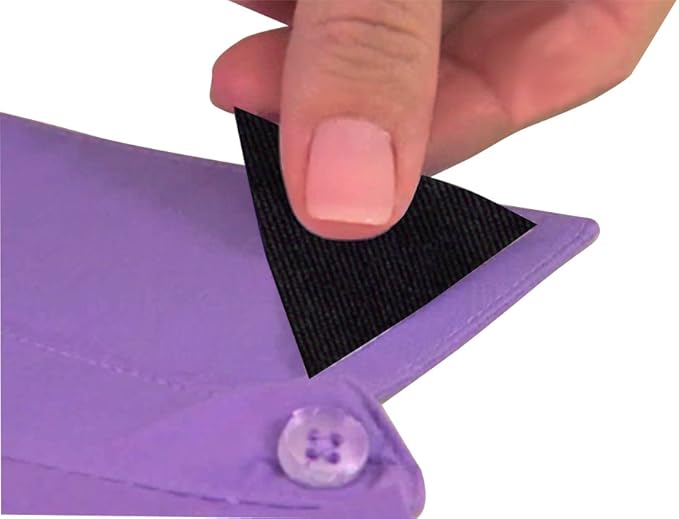 No Curl Collar Polo Shirt Collar Stays (You Choose: Peel-&-Stick or Iron-on)