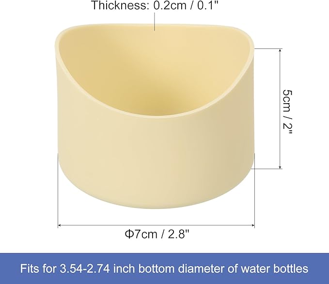 uxcell Protective Silicone Boot Sleeve, Water Bottle Bottom Silicone Anti-Slip Sleeve Covers, Irregular Shape Cup Accessories