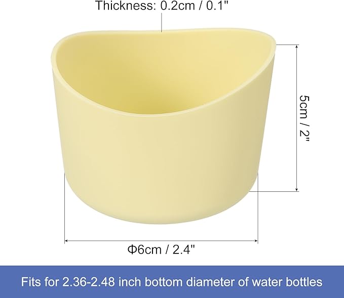 uxcell Protective Silicone Boot Sleeve, Water Bottle Bottom Silicone Anti-Slip Sleeve Covers, Irregular Shape Cup Accessories