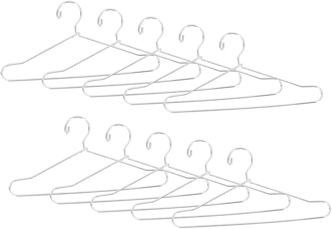 BESPORTBLE 10pcs Metal Mini Doll Clothes Hangers for Baby and PET Apparel Small Non-Slip Hangers for Doll Clothes Storage for Mini House Ornaments