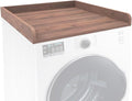Washer Dryer Countertop Only, 27.5" x 27.5" Laundry Room Countertop for Folding, Washer and Dryer Countertop Single with Non-Slip Pads, Easy Install Washer and Dryer Topper with Edge Rails Walnut
