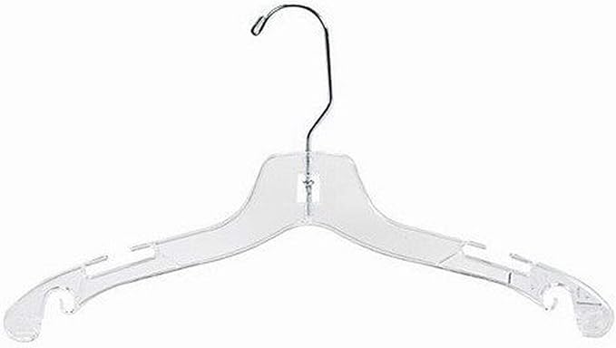 Only Hangers Children's Clear Plastic Dress Hanger - 14" (50)