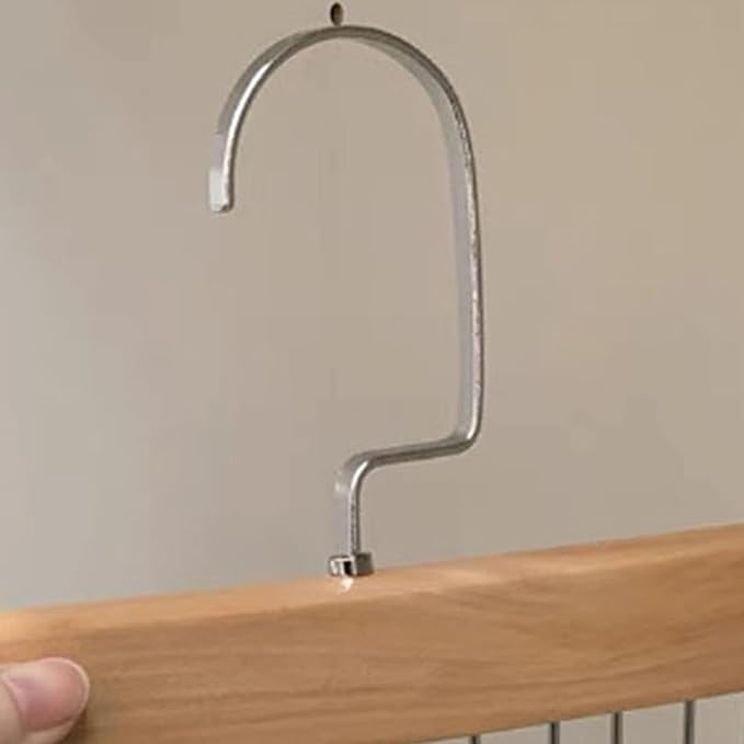 Hanger Hooks, Multi Hook Hanger Stainless Steel Closet Organization Multi Hanger with 8 Hooks Hangers Space Saver Hangers for Clothes Bra Storage (Khaki)