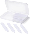 vivinin 112P Dress Shirt Collar Inserts, White Plastic Collar Stays with Storage Holder, 4 Assorted Sizes Invisible Collar Stiffeners for Men(2", 2.2", 2.5", 2.7")