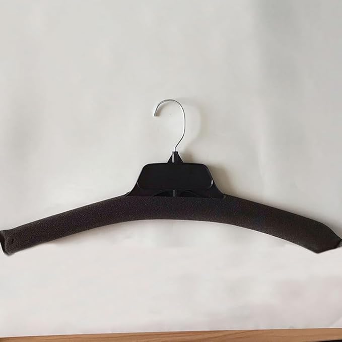 100 Pcs Hanger Sponge Covers Anti-Skid Foam Hanger Grips Protective Non-Slip Shoulder Covers for Clothes Hangers Lightweight Closet Organizer Accessory 14.96X2.75X0.23 Inch