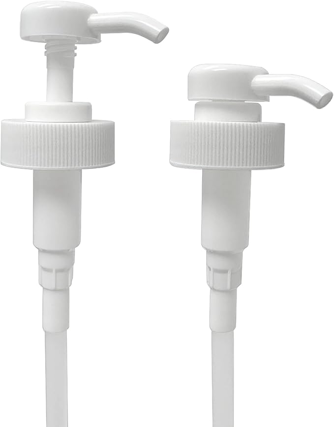 ljdeals 2 Pack 38-400 Pump Dispensers, Leak-Proof, BPA Free, Fits 1 and 1/2 Gallon with 38mm Neck Size Containers, Jugs, Jars for Hand Soap, Shampoo, Laundry Detergent, Sanitizer and More