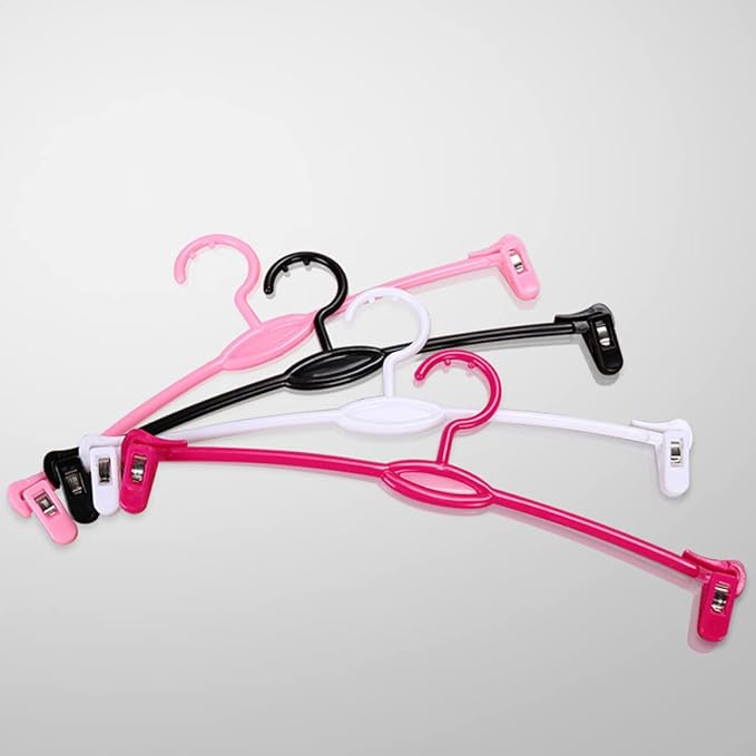 Homoyoyo 15pcs Laundry Bra with Holder Pants for Simplicity Underwear Clothes Support Dresses Trousers Shop Hangers Panties Rack Black Plastic Coat Drying Home Skirt Clips Practical