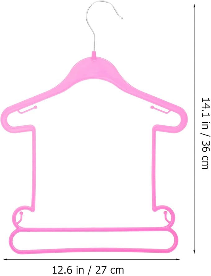 10 Pcs Children's Suit Hanger Kids Hangers Kids Clothes Plastic Hangers Plastic Baby Clothes Toddler Toddler Clothes Baby for Closet Infant