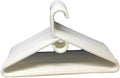 THE UM24 Heavy Duty Tubular Cloth Hangers Jumbo Plastic Adult Cloth Coat Suit Closet Organization Hanger - White (15)
