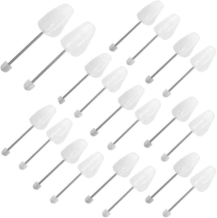 YY YEARCHY Plastic Shoe Tree Stretcher Shaper Sneaker Crease Protector Adjustable Shoes Boot Holder (Large, Spring White, 10)