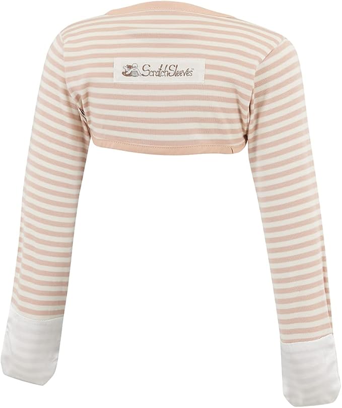 ScratchSleeves | Little Boys' Stay-On Scratch Mitts | Stripes