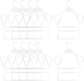 Baby Clothes Hangers Plastic Kids Hangers for Infant Clothes Drying Rack Non-Slip Toddler Organizer Space Saving
