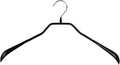 Mawa by Reston Lloyd BodyForm Series Non-Slip Space-Saving Extra Wide Clothes Hanger for Jackets, Suits & Coats, Style 46/L, Set of 2, Black