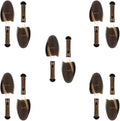 FONHERILI WAJJ 5 Pairs Plastic Shoe Tree Stretcher Shaper for Men Adjustable Length Shoes Boot Holder Shaper Support(Brown Men)