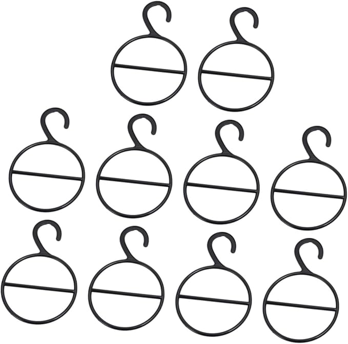 30 Pcs Tie Hanger Clothing Storage Bags Ring Stand Hangers for Clothes Clothing Organizer Circle Shape Scarf