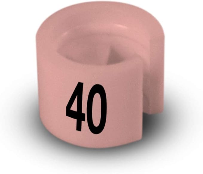 Printed Colored Hanger Size Markers - 100pcs/bag (40)