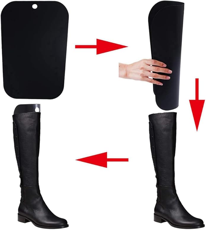 2 Pairs 18 Inch Boot Shaper Form Inserts Breathable Boots Tall Support Shoe Tree Stands Holder for Women and Men