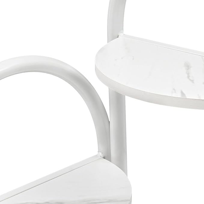 Corner Hall Tree, Corner Coat Rack with Storage Basket, Entryway Clothing Rack for Living Room Bathroom and Clothing Store, 6 Hooks and 2 Partitions, 90-Degree Corner Design (White)