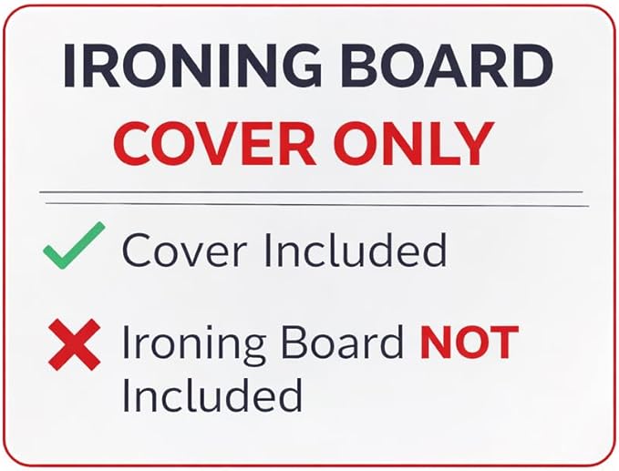 TIVIT Ironing Board Cover 19 x 51” – Made in Italy, Alumitek PRO Heat-Reflective, Thick 4-Layer Padding, Scorch & Stain Resistant