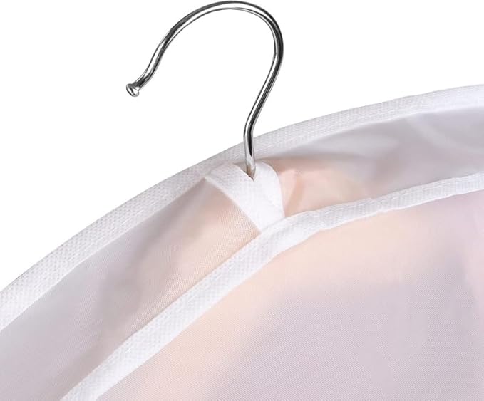 15 Pack Clear Shoulder Covers Clothes Suit Protectors Breathable Garment Dust Covers Clothes Plastic Garment Bags for Closet Storage Coats Jackets Dress Closet Storage (15)