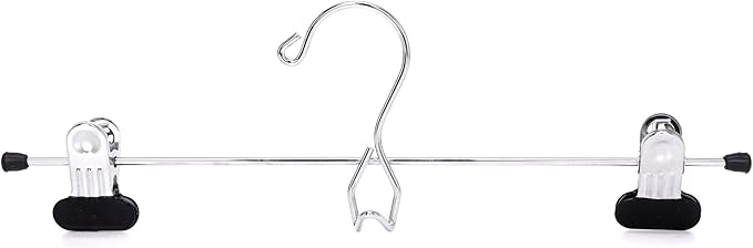 Quality Hangers Chrome Add-on Skirt/Slack Hanger, (96)