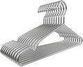 Koja Premium 16.5 inch 304 Stainless Steel 4.0mm Clothes and Coat Hangers, Heavy Duty Metal Hangers, Non-Slip, Space-Saving, Durable Closet Organizer for Shirts, Jackets, Suits, Pants 10-Pack
