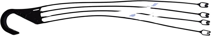 Replacement 4 Strand Plastic Hangers for 12" Hanging Baskets - Set of 5 (Brown)