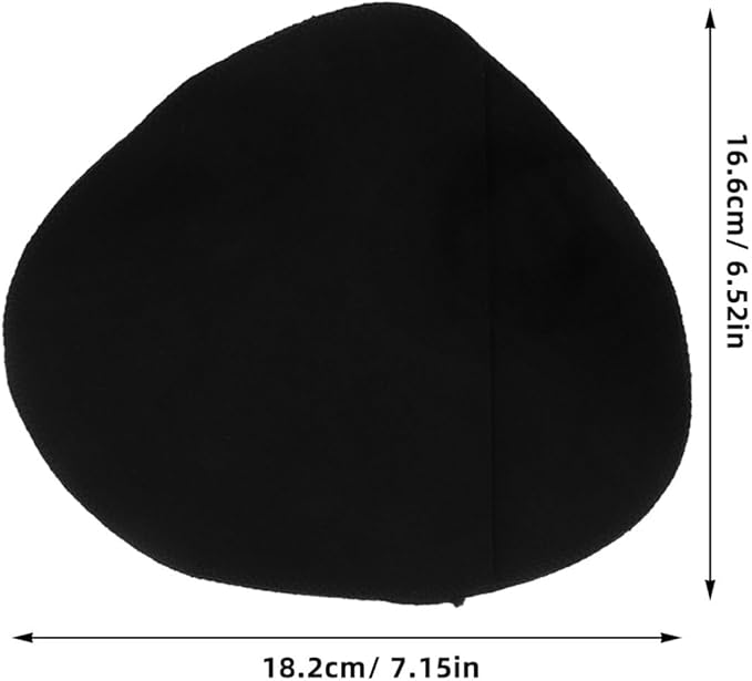 2Pcs Breast Protective Pocket Portable Bra Protective Case Breathable Prosthesis Protective Pockets Breast Forms Cover Bag for Silicone Breast Forms Black Khaki 6.52 x 7.15 inch