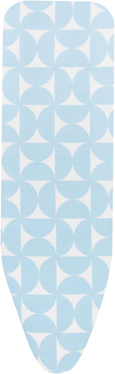 Brabantia Size B (49 x 15 inches) Replacement Ironing Board Cover with Thick Felt & Foam Padding (Fresh Breeze) Easy-Fit, 100% Cotton